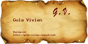 Gula Vivien névjegykártya